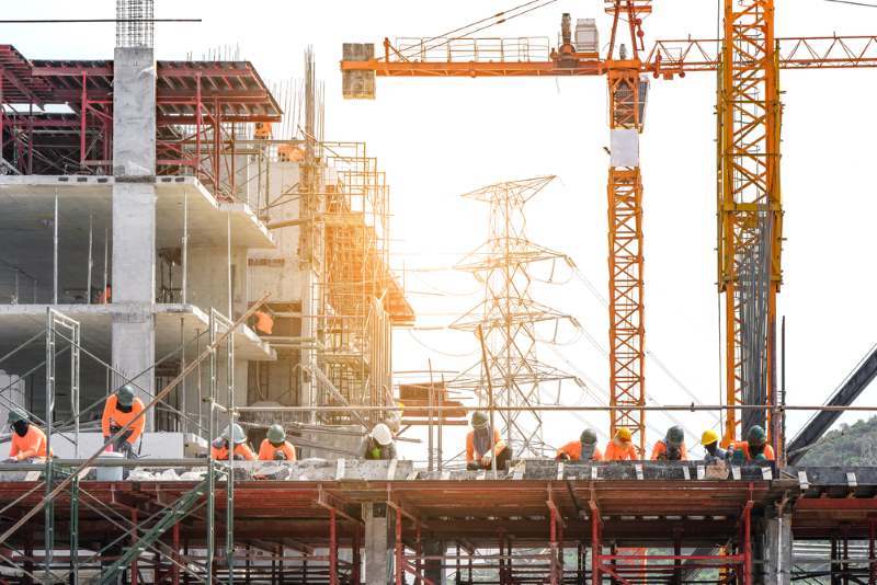 construction site heavy equipment