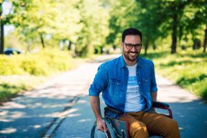 man in wheelchair