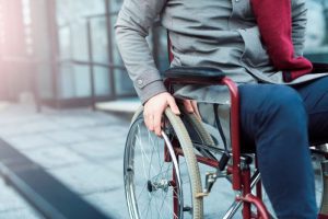 man using a wheelchair