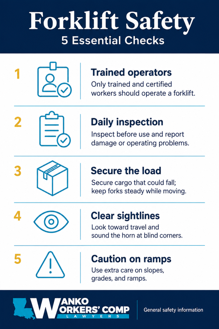 forklift injury infographic
