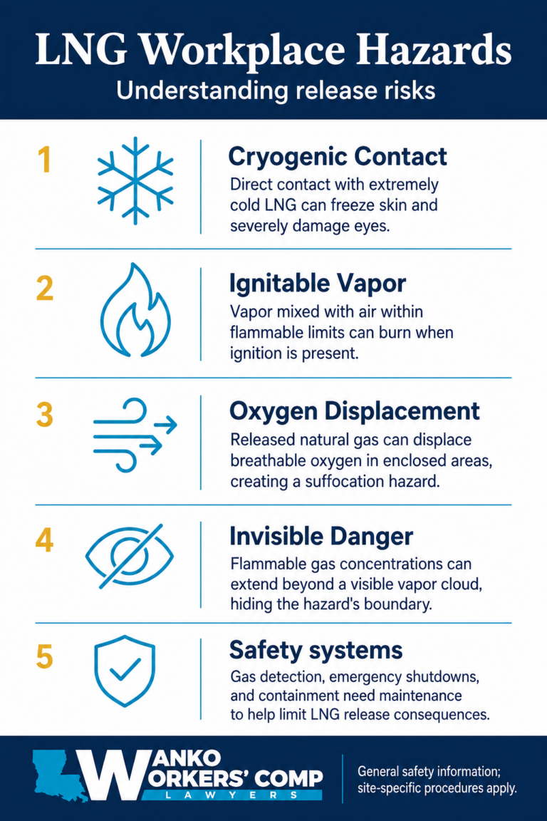 Liquefied natural gas accidents infographic
