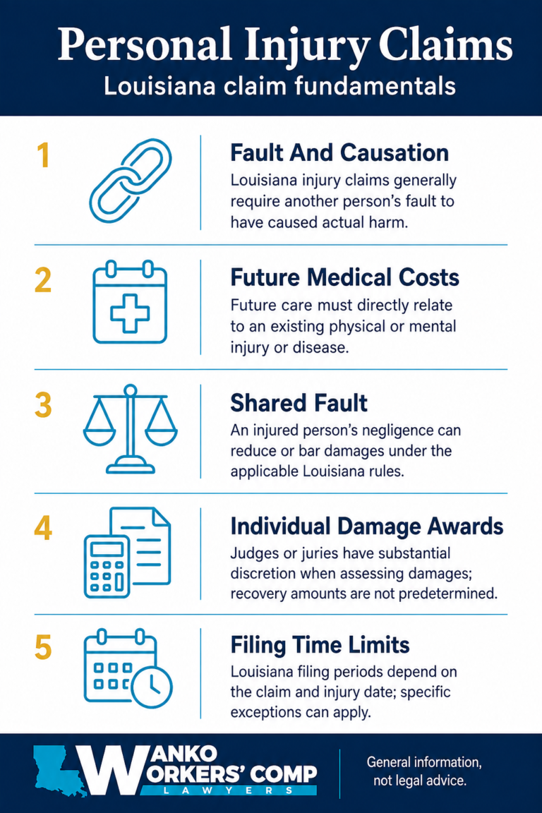 Louisiana personal injury infographic