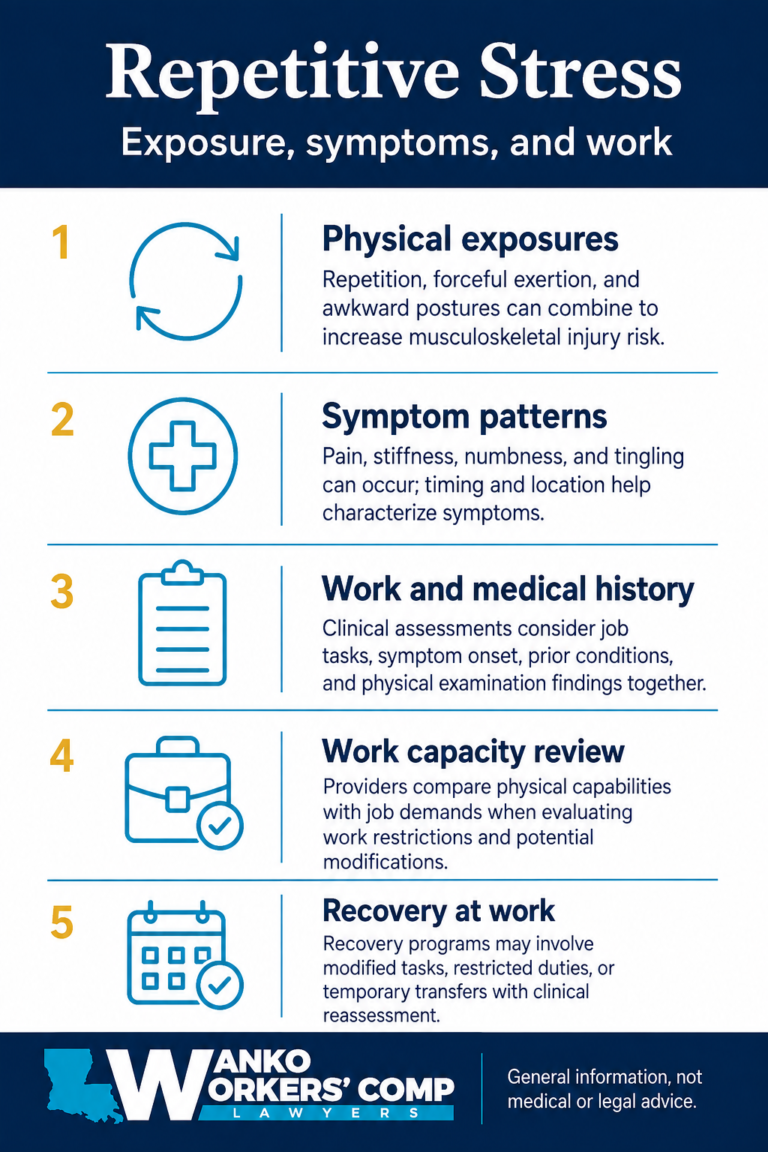 Repetitive stress injuries infographic