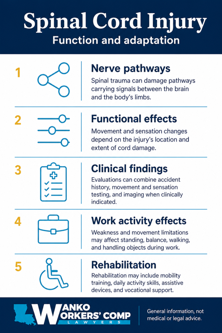 Spinal injuries infographic